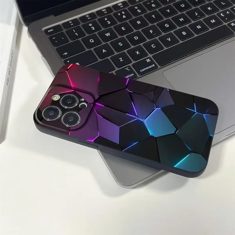 Car Carbon Fibre Phone Case for Iphone 16 15 14 11 12 Pro 8 7 15 plus 13 Pro MAX XR XS MINI SE 2020 Black Covers