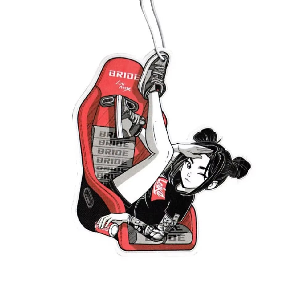 Car Air Freshener Perfume JDM Decoration Rearview Mirror Pendant Hanging Ornament JK Anime Girls for Car Decorations Accessories