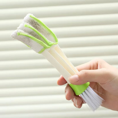 2-in-1 Car Air Conditioner Outlet Cleaning Tool and Multi-Purpose Dust Brush for Interior and Grille Cleaning