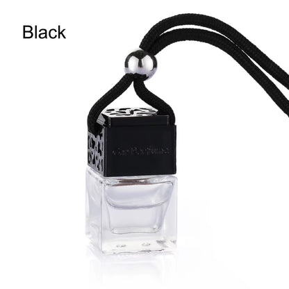 Car Essential Oil Diffuser Fragrance Air Freshener Scent Perfume Bottle Ornament Hanging Empty Bottle Interior Accessory